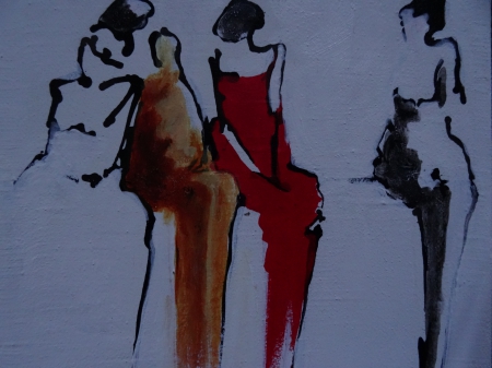 petites femmes hirondelles rouges et jaunes